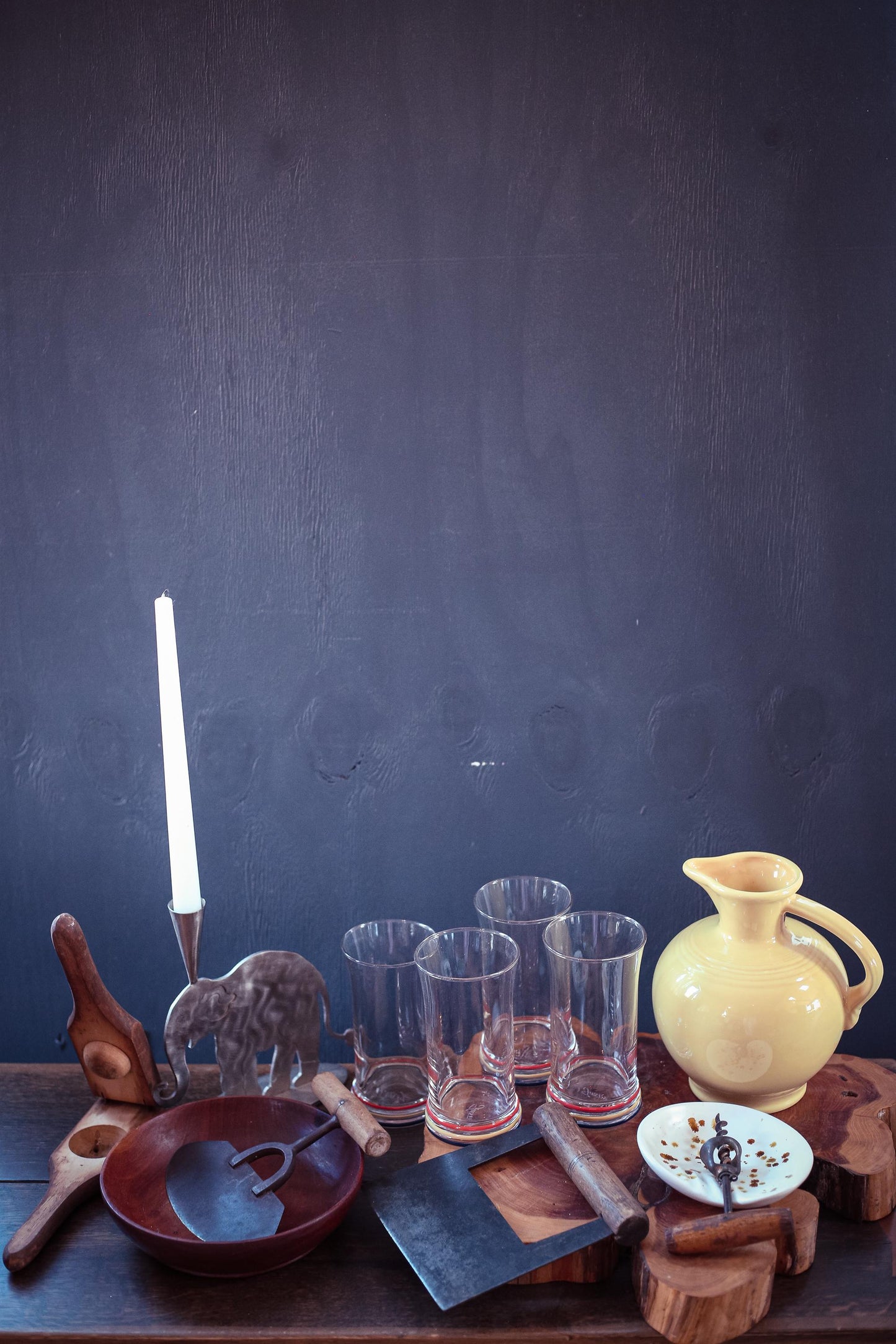 Antique Robert Sorby English Knife - Primitive Wood and Metal Dough Knife