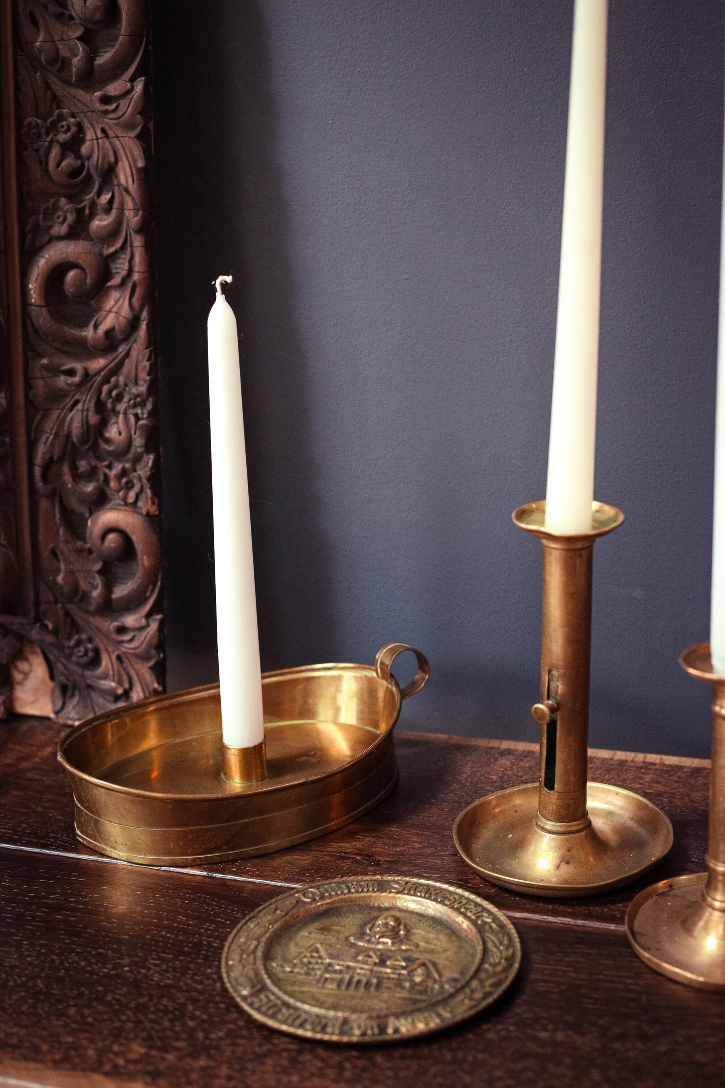 Brass Shakespeare Trivet/Decorative Plate - Brass Trivet