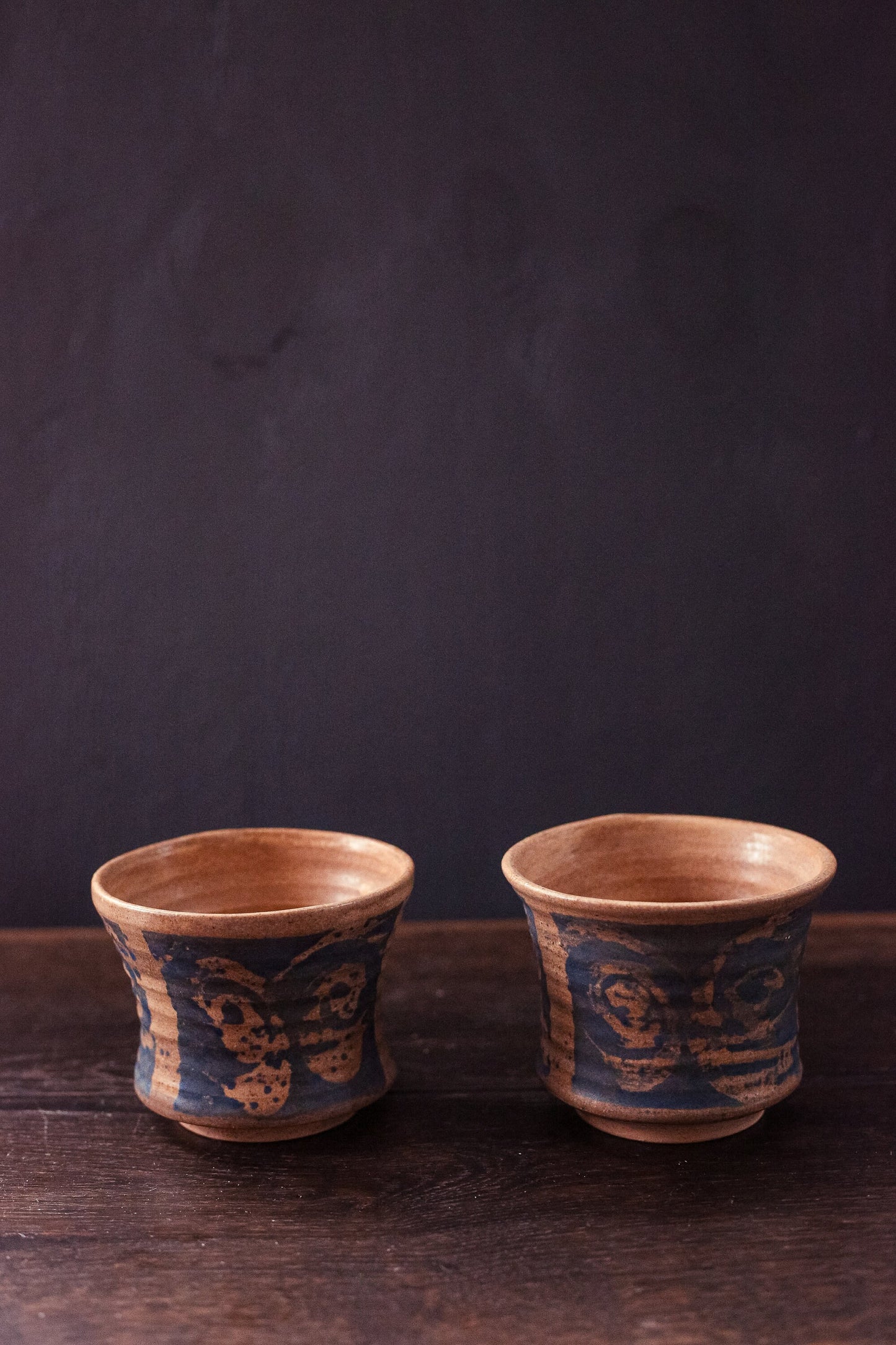 Pair of Studio Ceramic Mugs - Set of 2 Vintage Signed Studio Pottery
