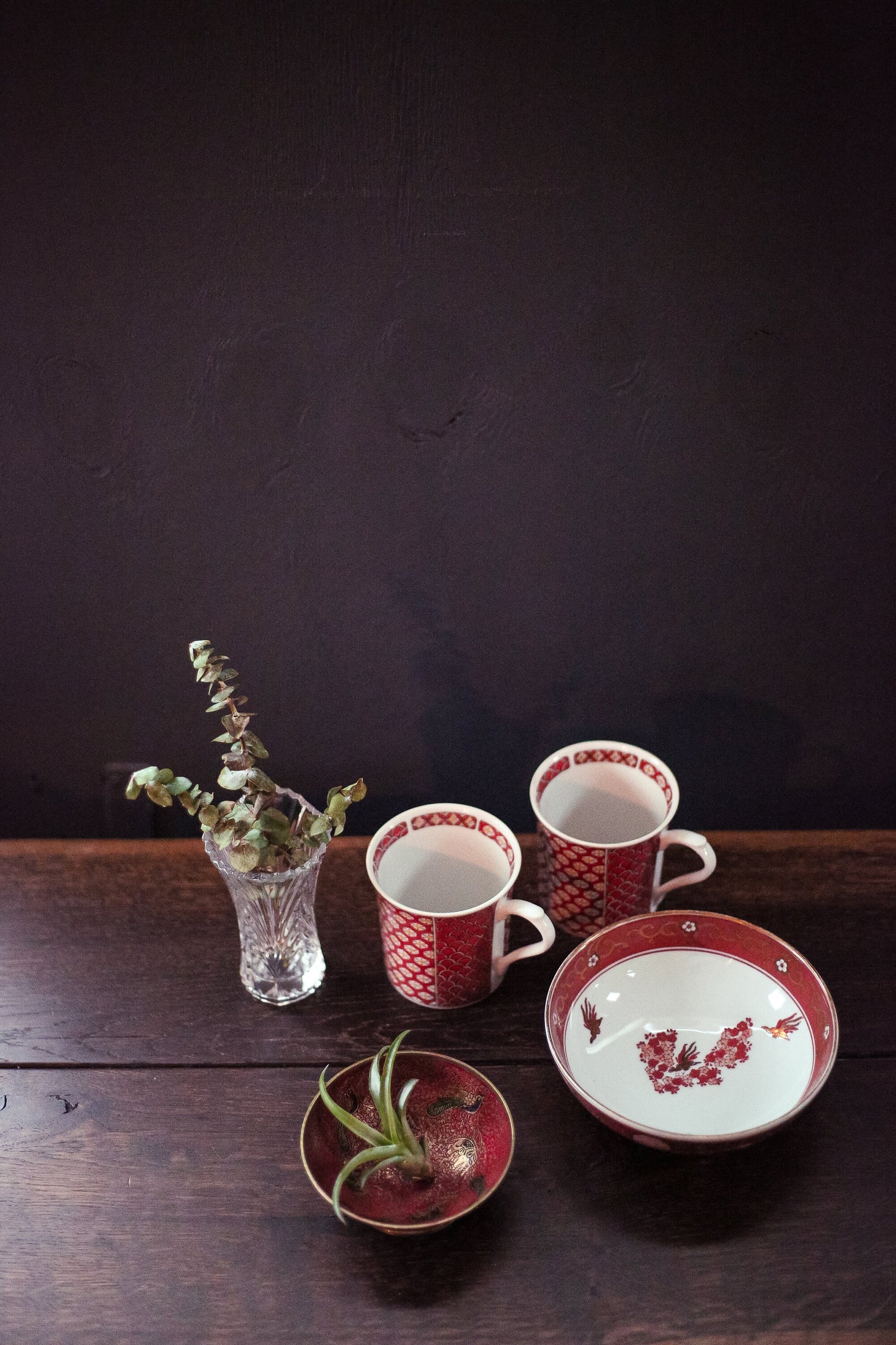 Small Crystal Cut Glass Vase - Vintage Glass Vase
