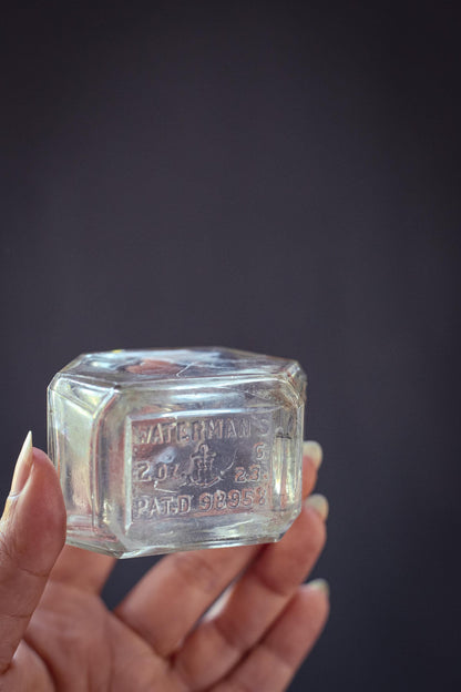 Set of 7 Glass Apothecary Bottles - Vintage Antique Clear Glass Bottle Bud Vases