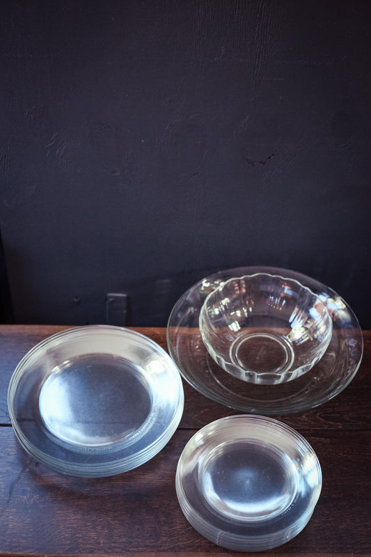 Arcoroc Glass Serving Bowl Platter - Vintage Arcoroc Glass Tableware *Select Style/Size from dropdown