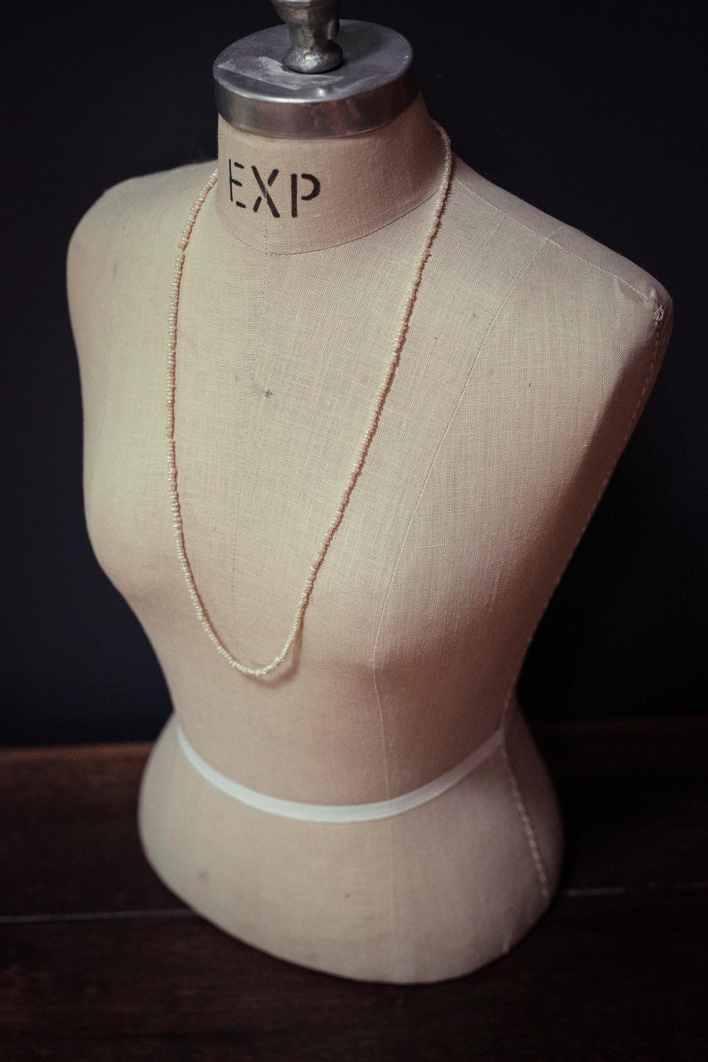 Seed Pearl Necklace Single 33" Strand - Vintage Estate Jewelry Seed Pearl Necklace