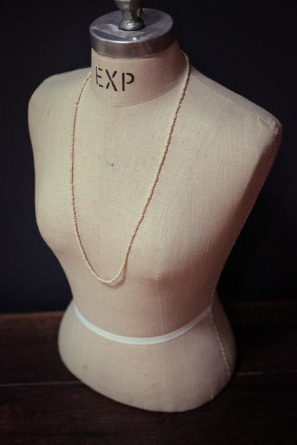 Seed Pearl Necklace Single 33" Strand - Vintage Estate Jewelry Seed Pearl Necklace