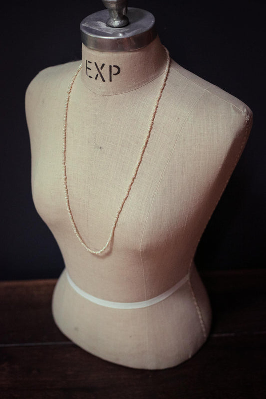 Seed Pearl Necklace Single 33" Strand - Vintage Estate Jewelry Seed Pearl Necklace