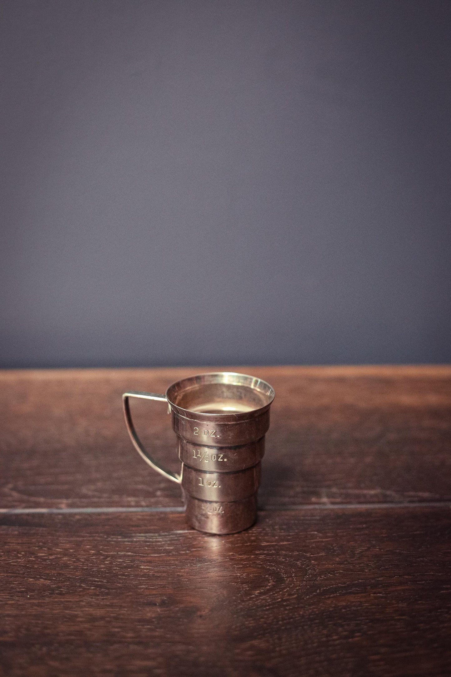 Napier Tiered Silver Plated Jigger - Vintage Midcentury Modern Barware