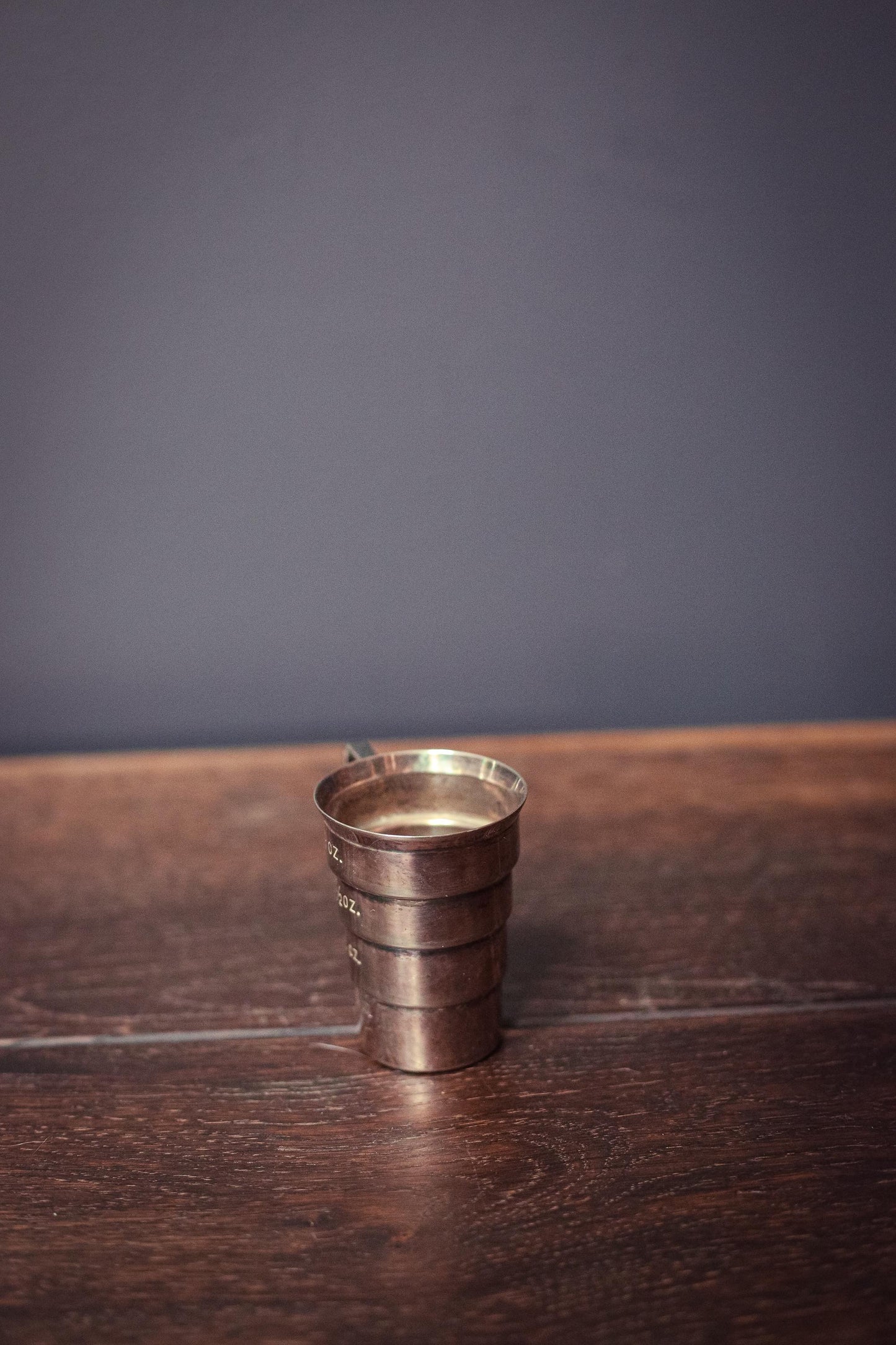 Napier Tiered Silver Plated Jigger - Vintage Midcentury Modern Barware