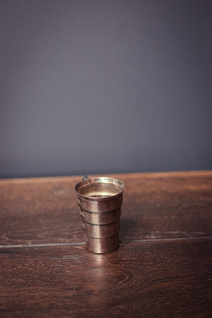 Napier Tiered Silver Plated Jigger - Vintage Midcentury Modern Barware