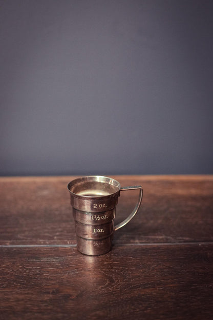 Napier Tiered Silver Plated Jigger - Vintage Midcentury Modern Barware