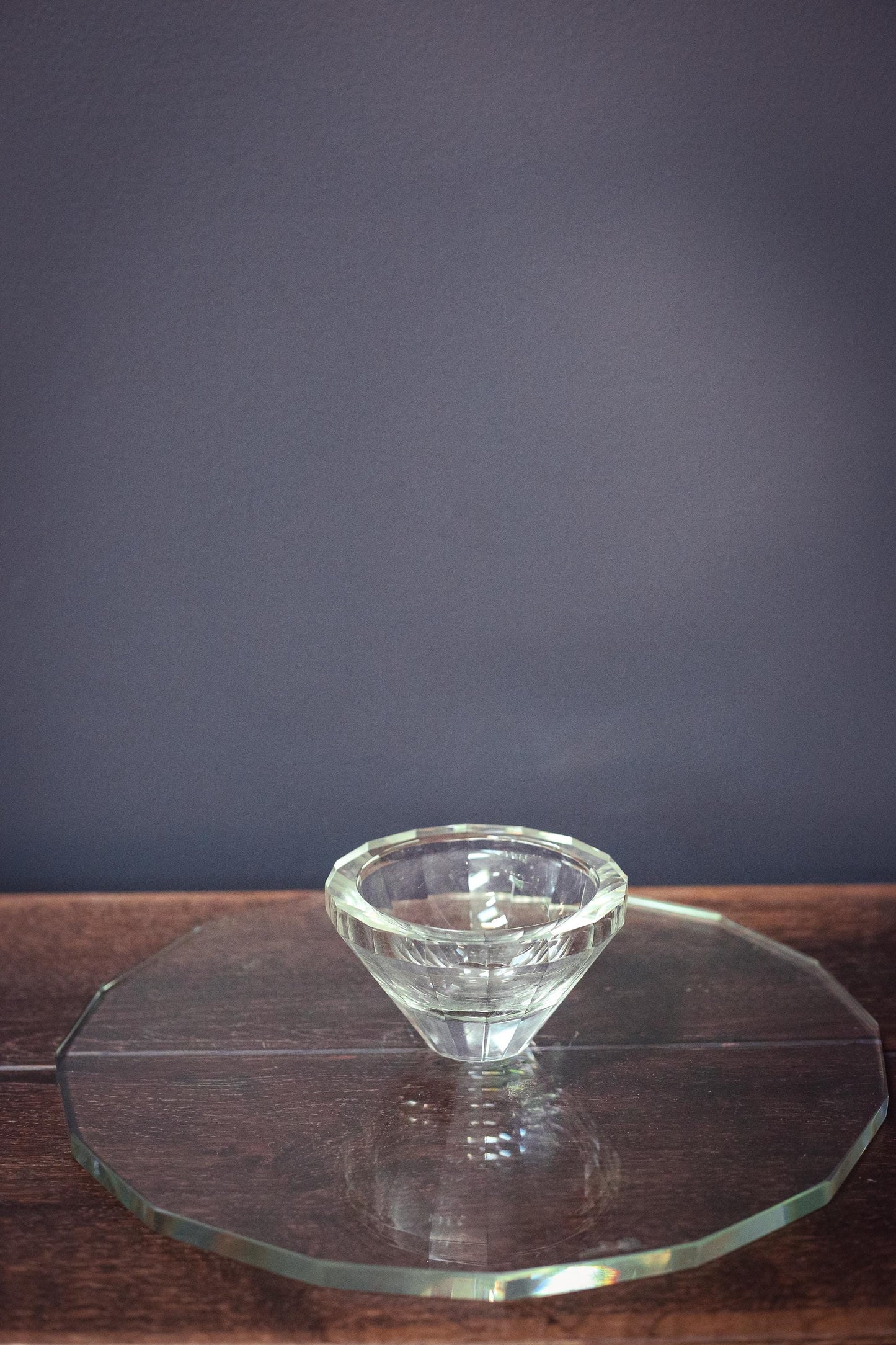 Oleg Cassini Crystal 13" Cake Stand - Vintage Cake Stand