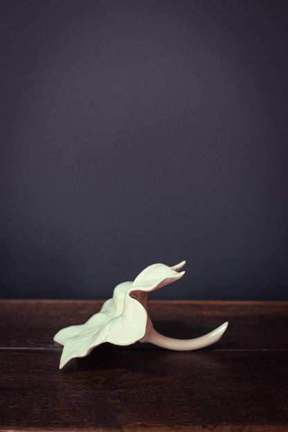 Poinsettia Shaped Bud Vase - Vintage Ceramic Floral Vase