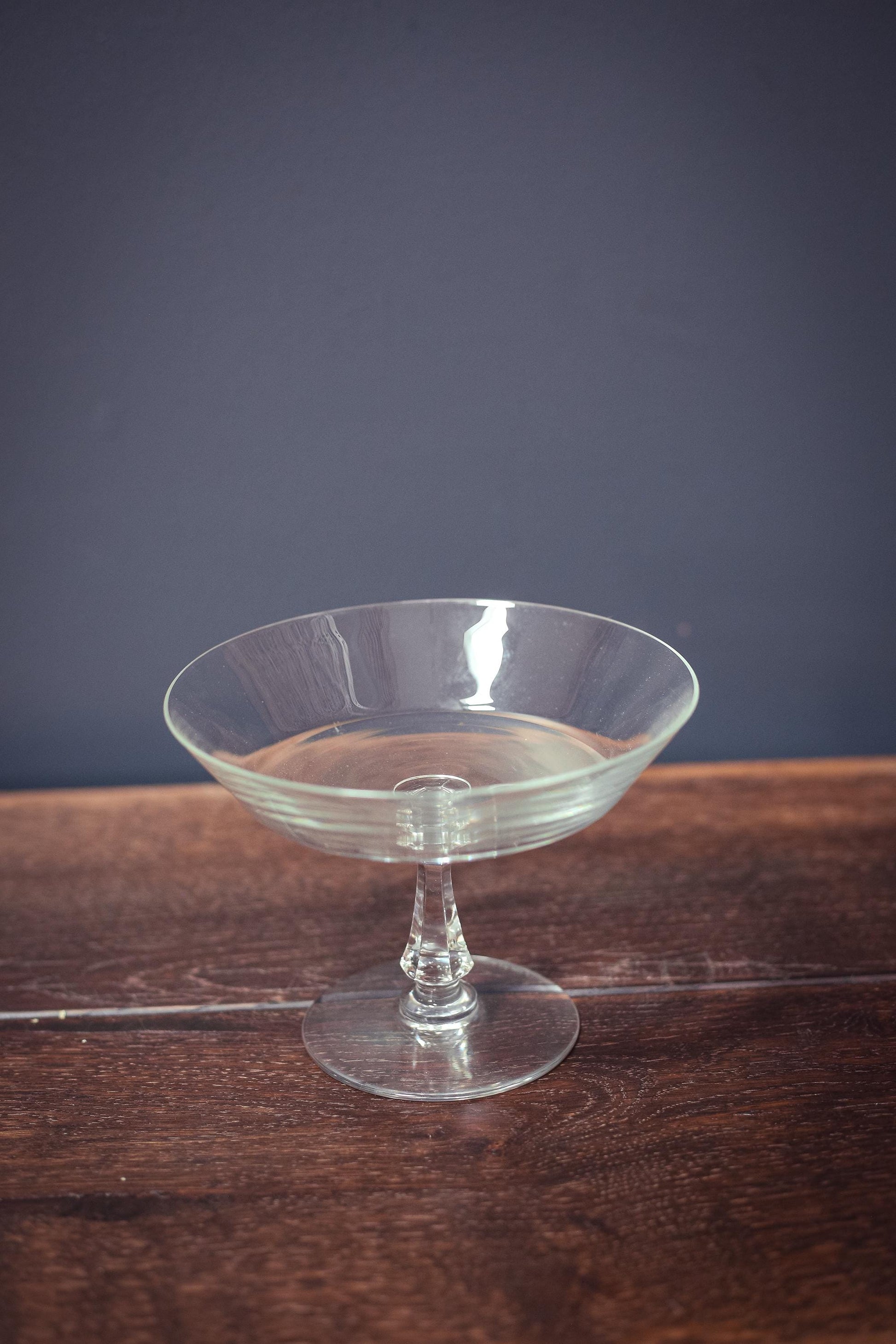 Val St Lambert Crystal Compote Bowl - Vintage Crystal Concerto Compote