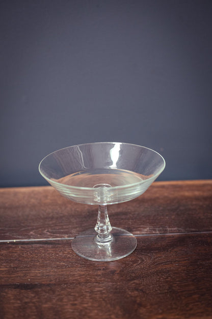 Val St Lambert Crystal Compote Bowl - Vintage Crystal Concerto Compote