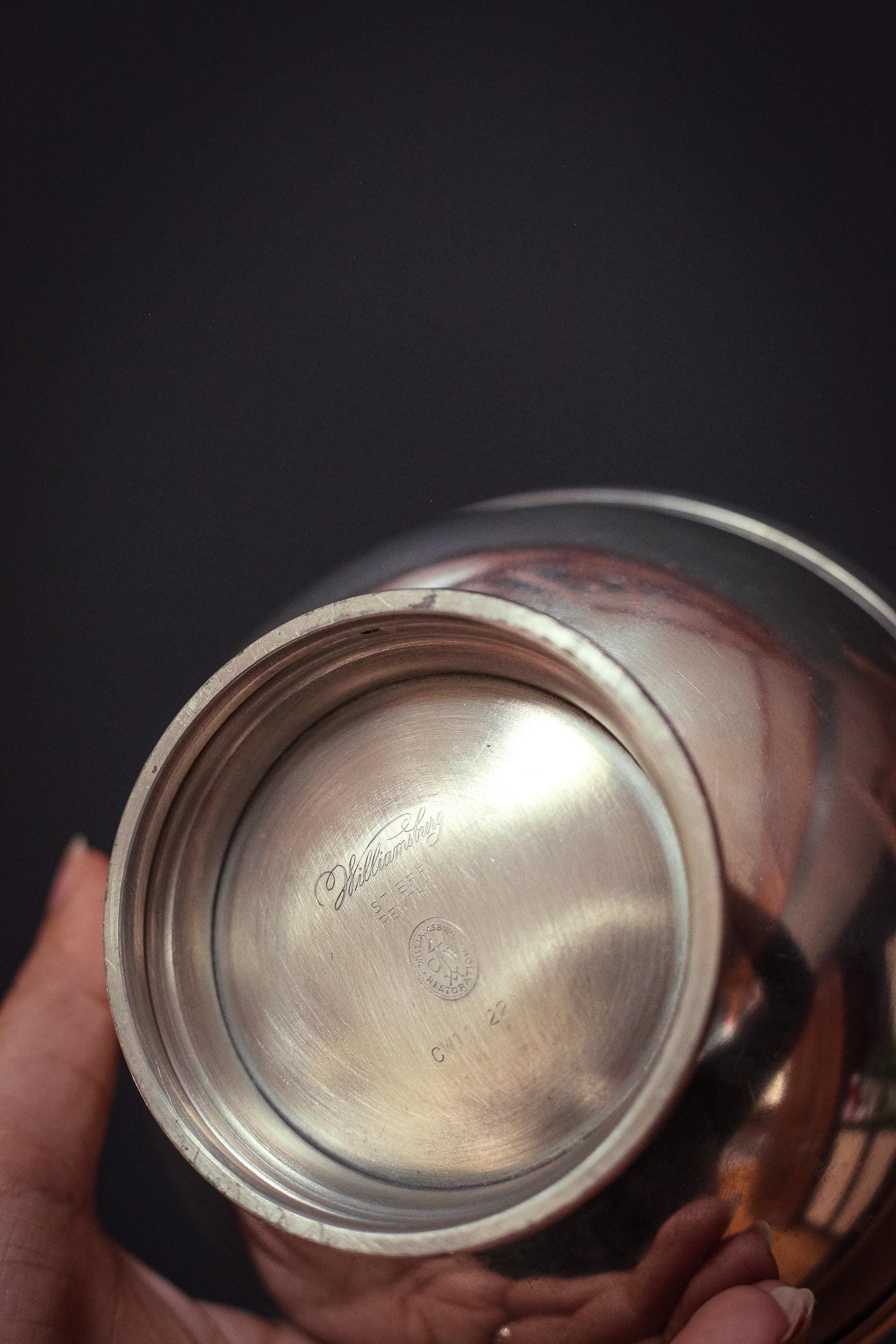 Stieff Pewter Colonial Williamsburg Bowl 5.25" CW 11-22 - Vintage Minimal Pewter Bowl