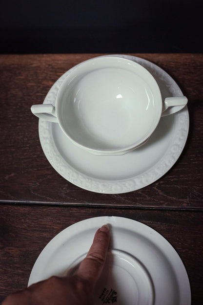 Rosenthal Maria Bowl and Saucer Set - Vintage Rosenthal Germany Porcelain Set