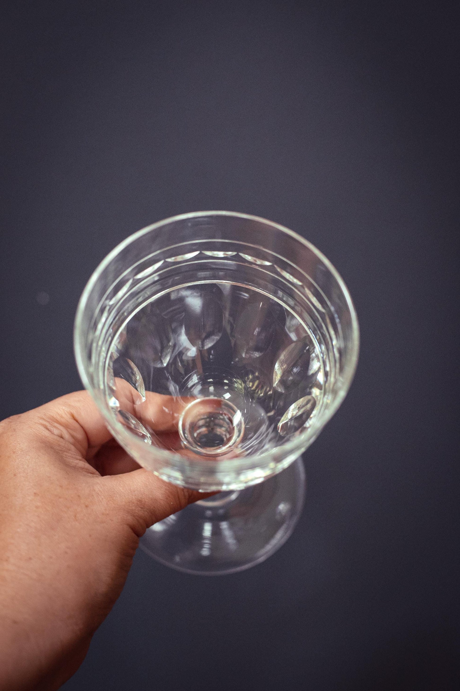 Pair of Tiffin-Franciscan Liege Crystal Goblets - Vintage Crystal Glassware/Stemware