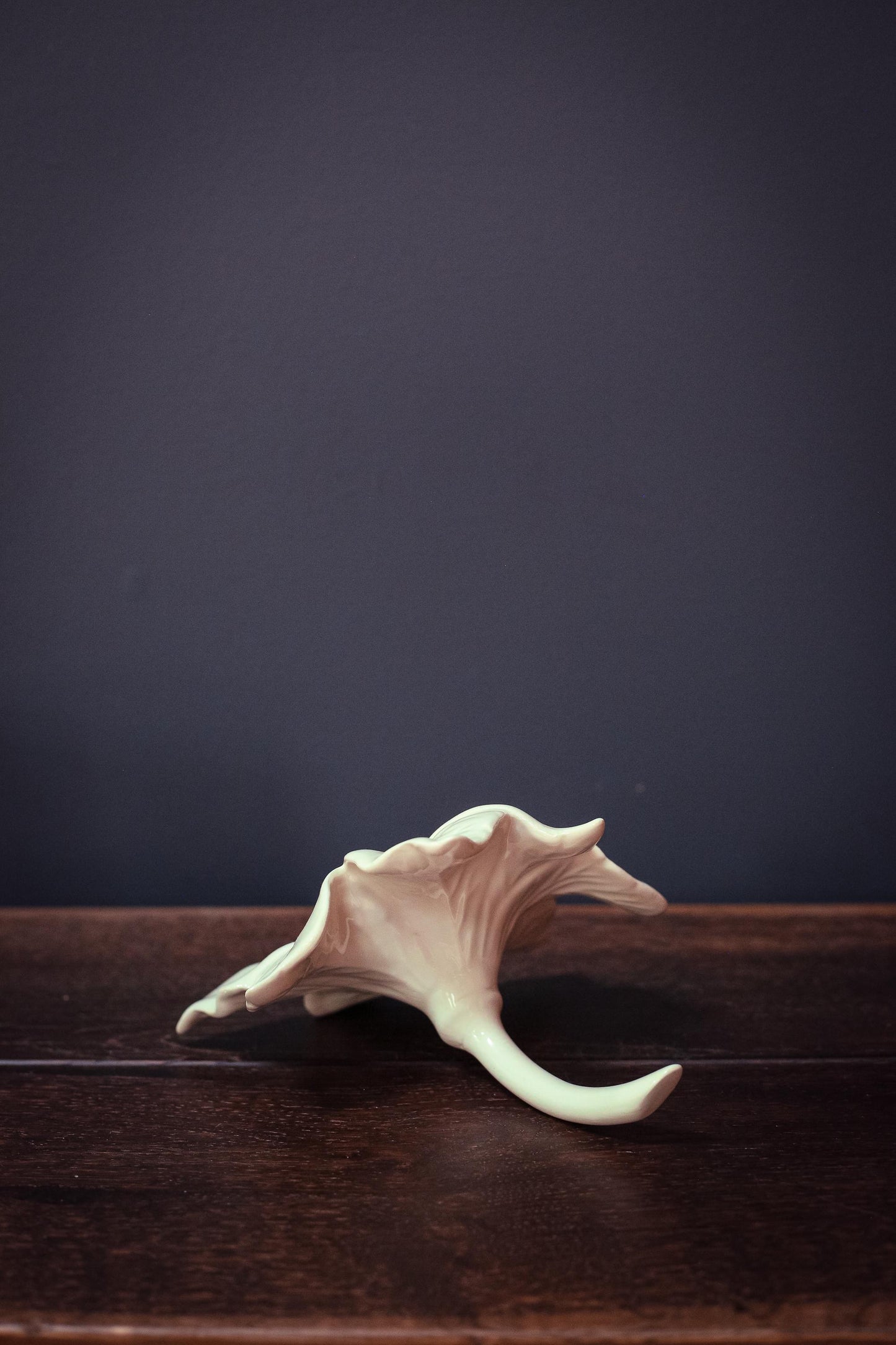 Poinsettia Shaped Bud Vase - Vintage Ceramic Floral Vase