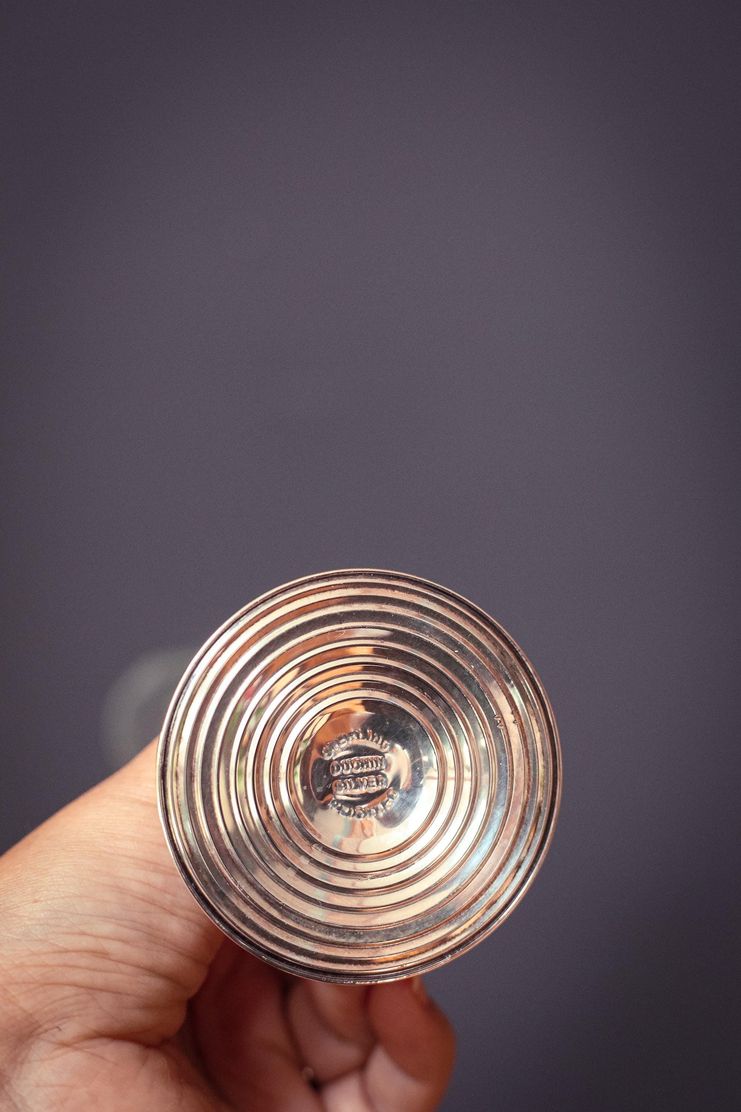 Crystal and Weighted Sterling Duchin Silver Vase - Vintage Weighted Sterling Vase