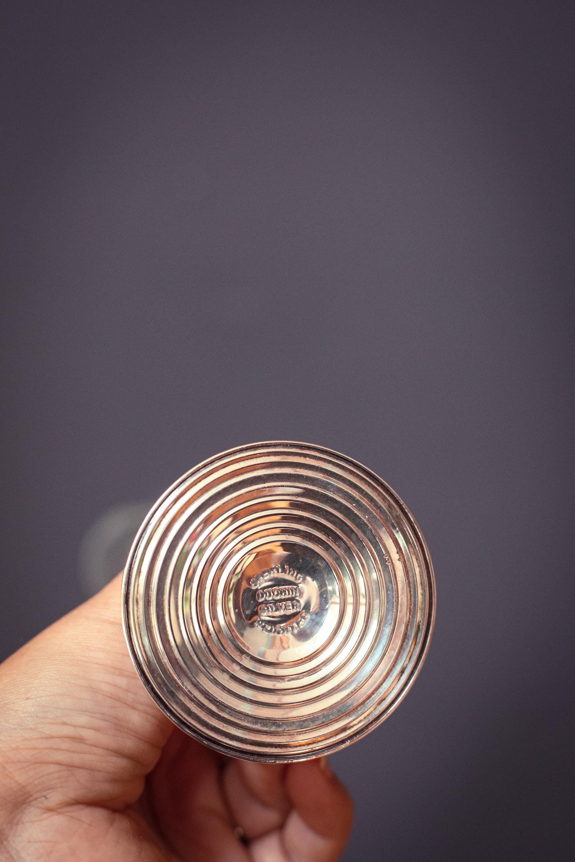 Crystal and Weighted Sterling Duchin Silver Vase - Vintage Weighted Sterling Vase