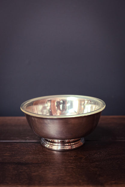 Gorham EP Silver Footed Bowl with Liner - Vintage Silverplate Bowl