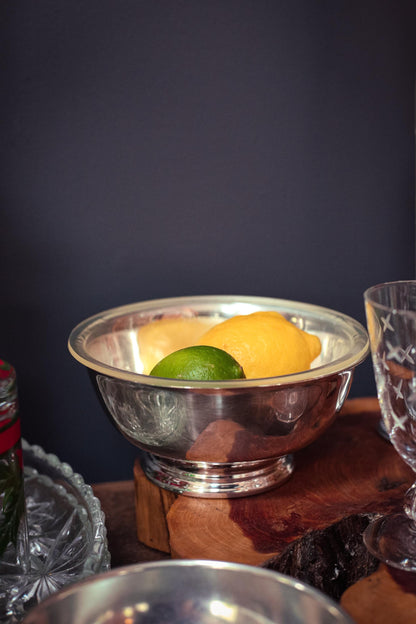 Gorham EP Silver Footed Bowl with Liner - Vintage Silverplate Bowl