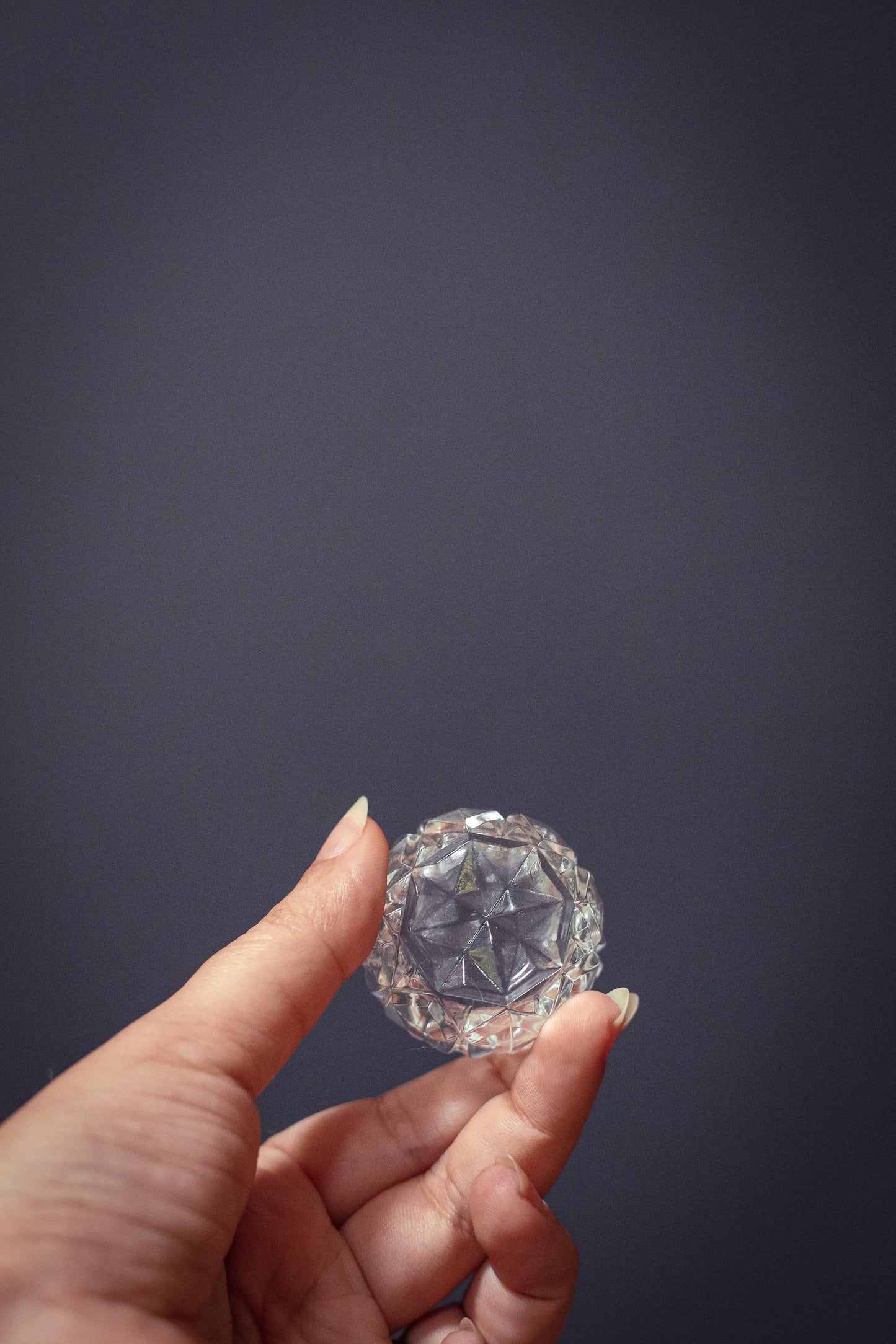 Matching Trio Round Salt Cellars - Vintage Crystal Cut Glass Salt Pinch Bowl