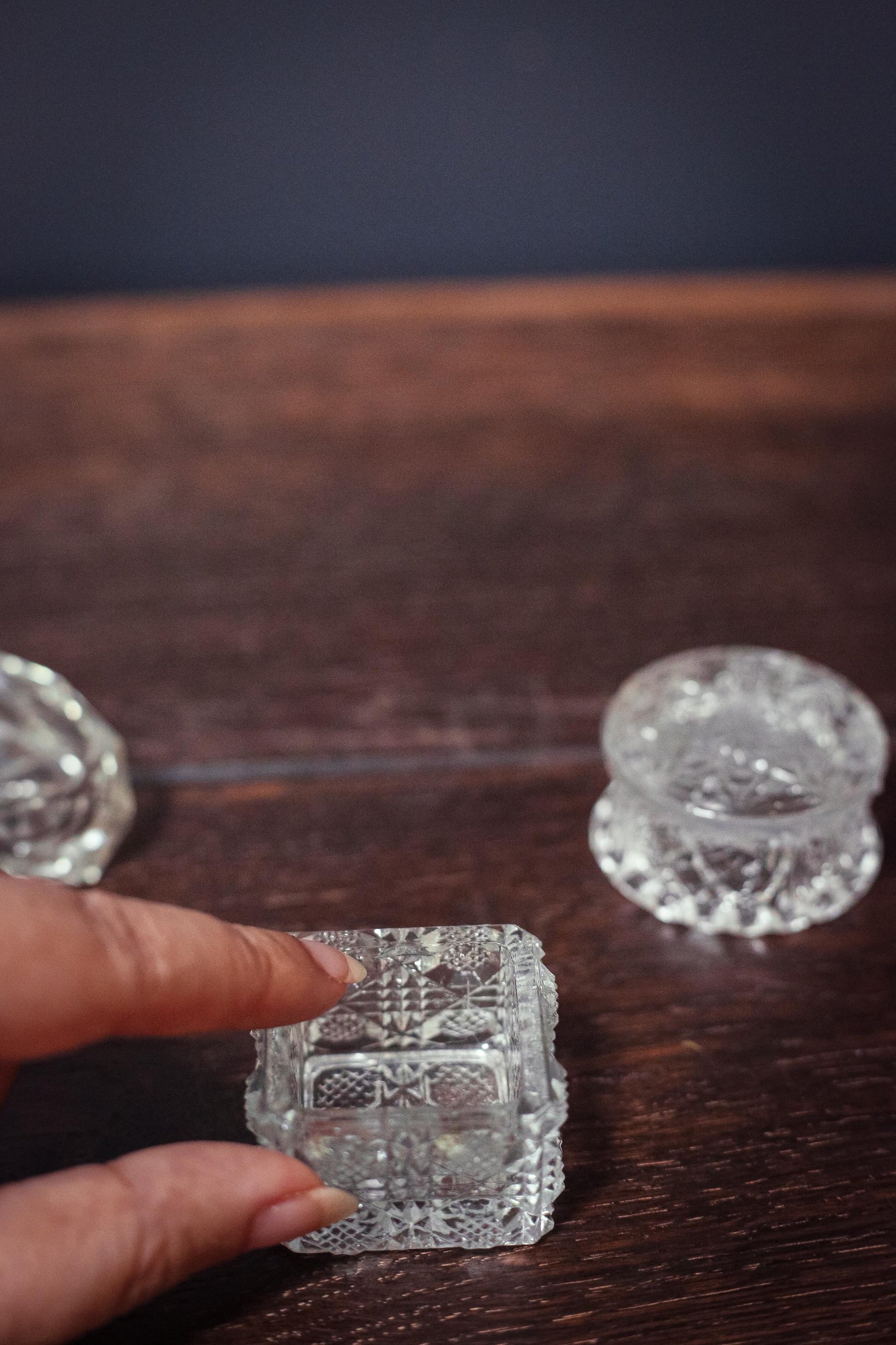 Trio of Mismatched Personal Salt Cellars *with flaws - Vintage Set of Pinch Bowls