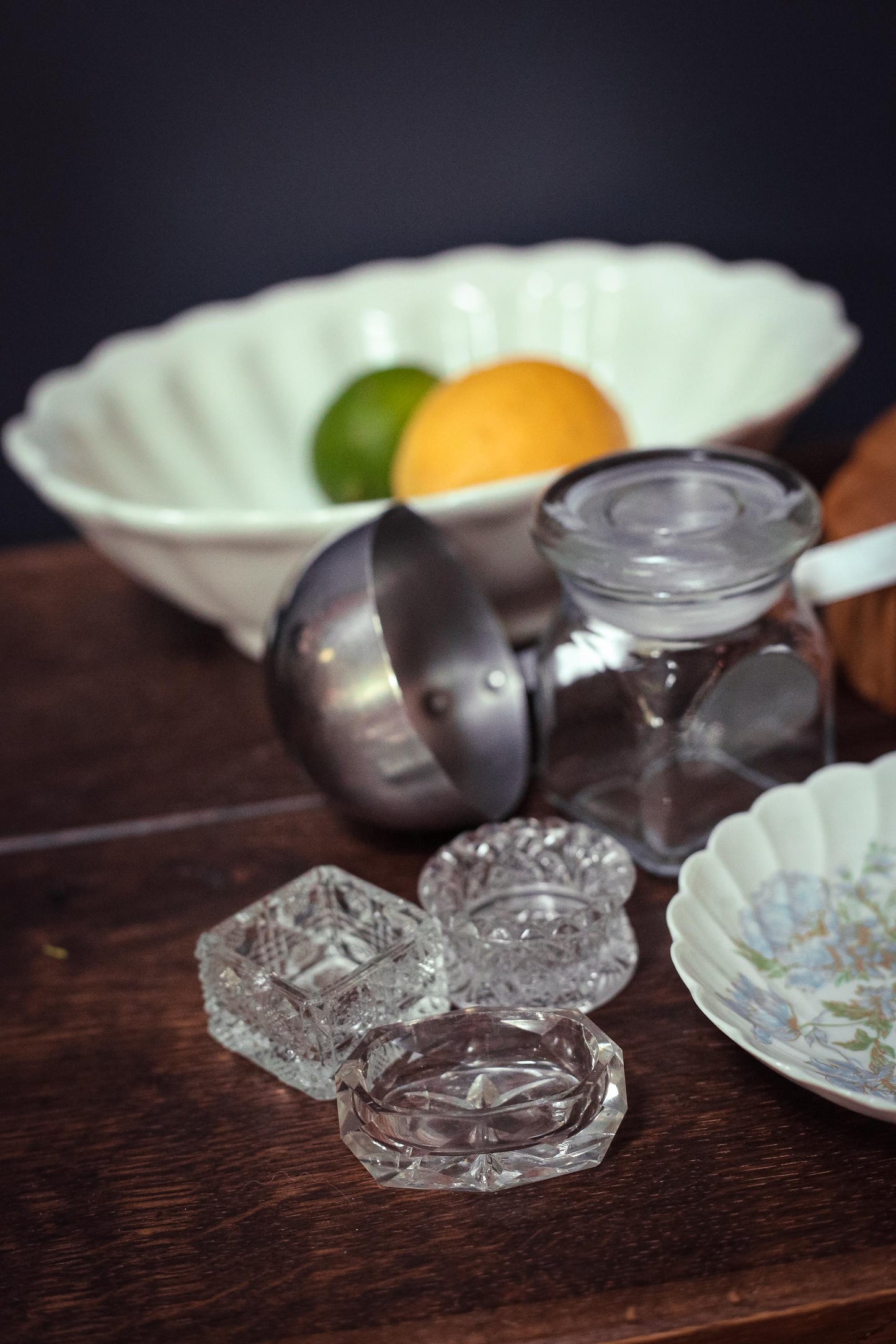 Trio of Mismatched Personal Salt Cellars *with flaws - Vintage Set of Pinch Bowls