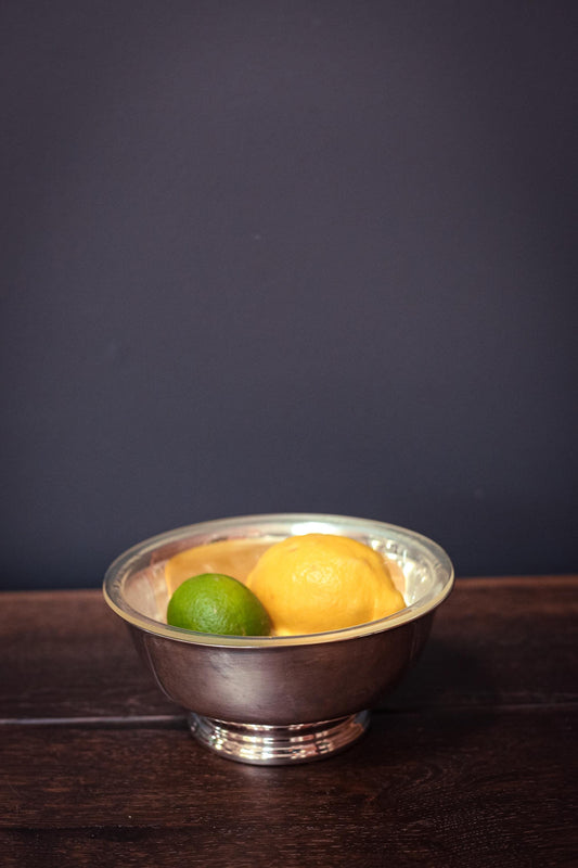Gorham EP Silver Footed Bowl with Liner - Vintage Silverplate Bowl