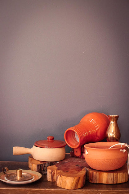 Korean Solid Minimal Brass Vase - Vintage Metal Vase Made in Korea