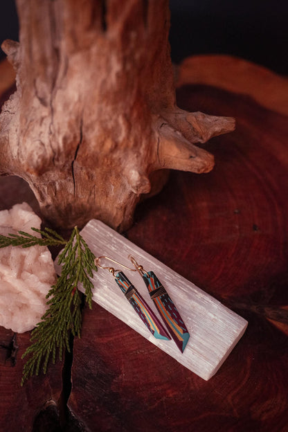 Gold Thread Wrapped Earrings - Vintage Estate Jewelry