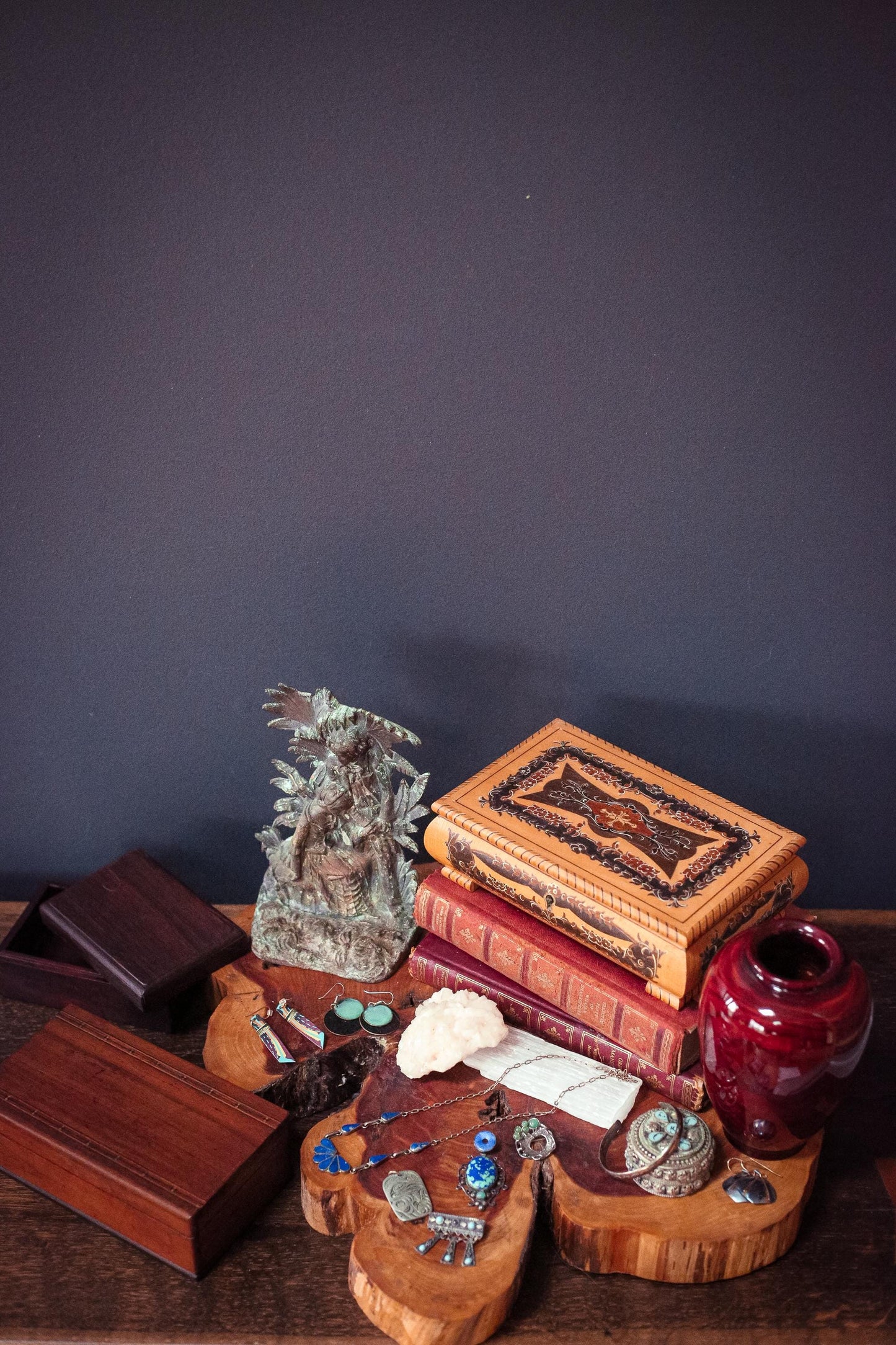 Gold Thread Wrapped Earrings - Vintage Estate Jewelry