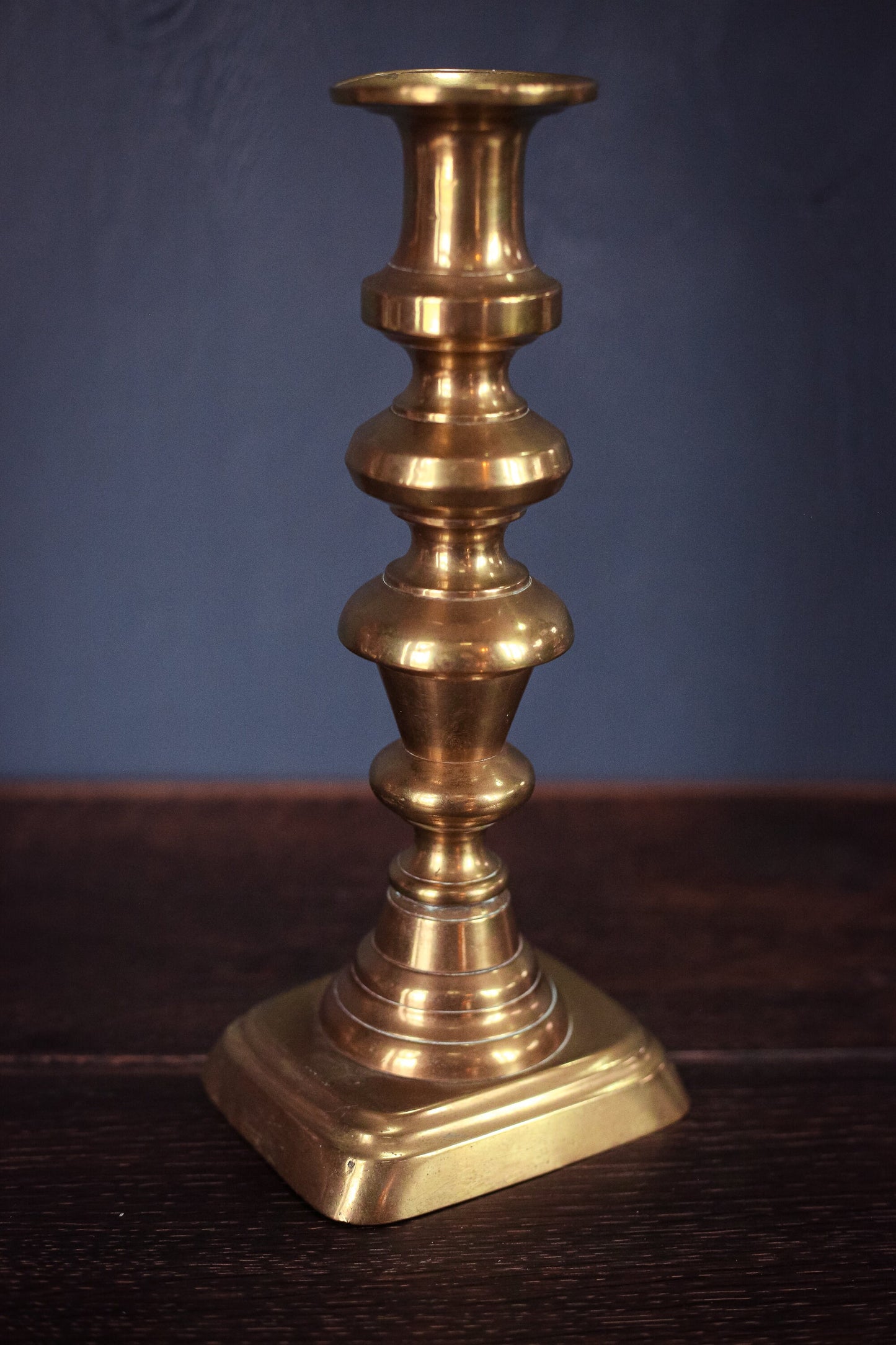 Brass Push-up Victorian Candle Holder 10" Tall - Antique Solid Brass Bee Hive Candle Holder