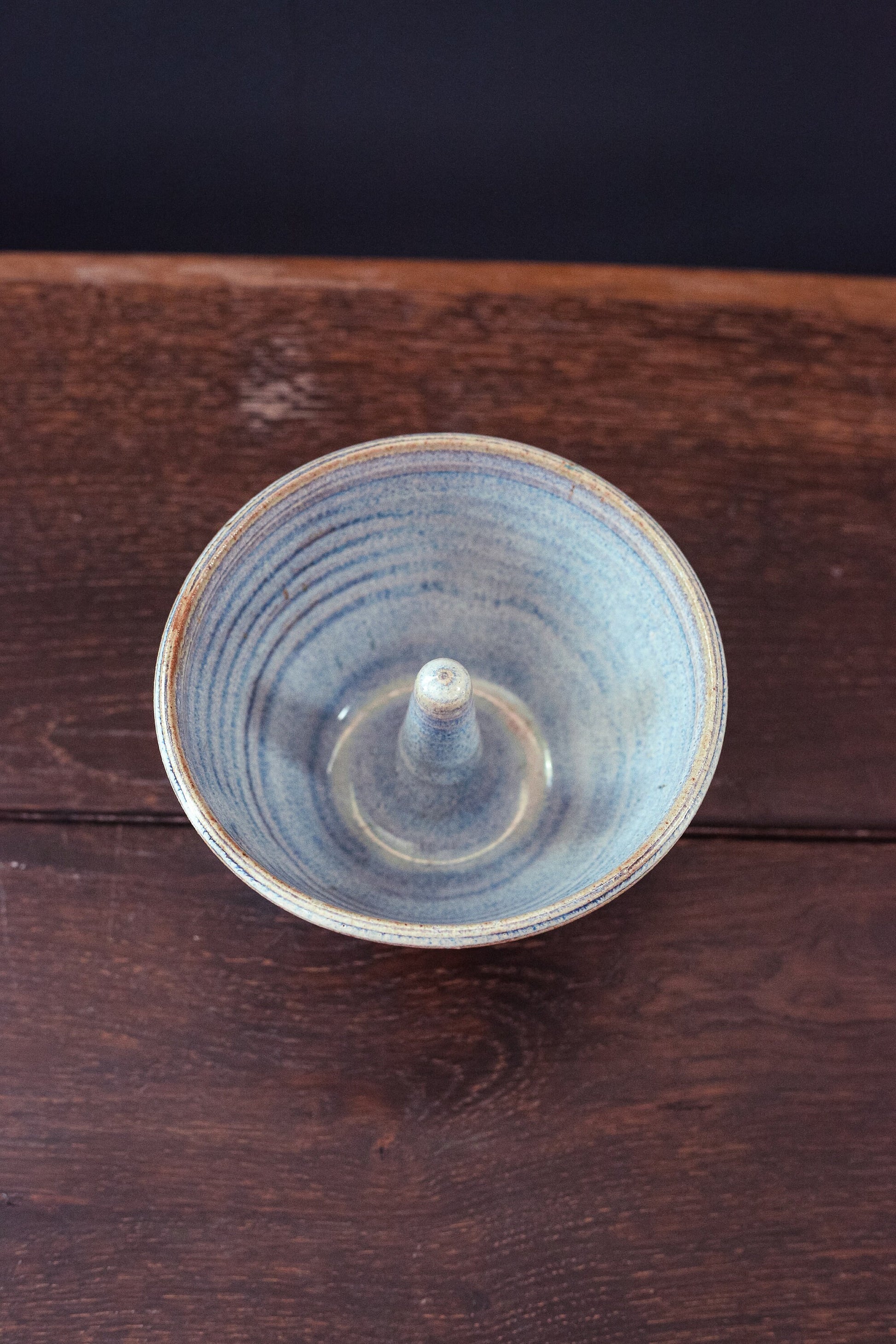 Studio Pottery Mini Bundt - Vintage Signed Studio Ceramic Fluted Pan
