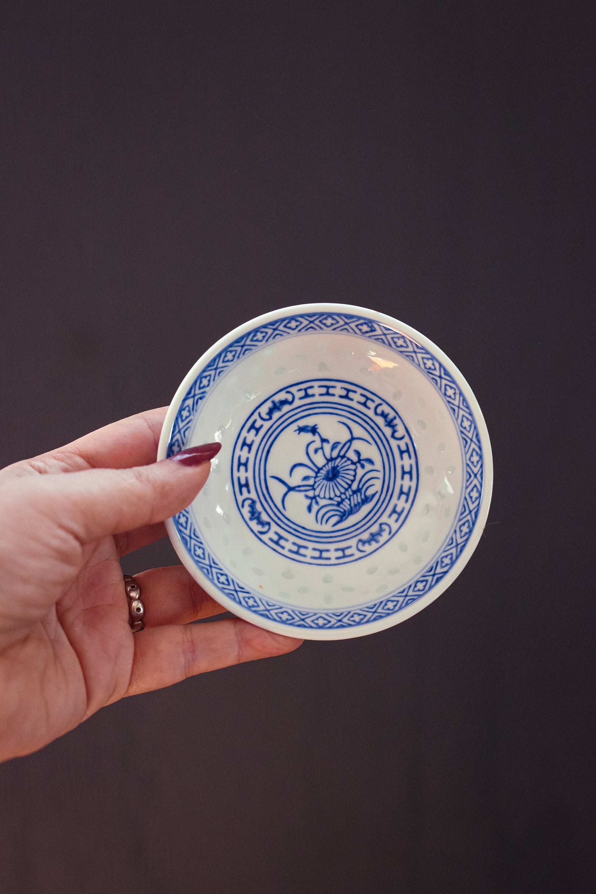 Blue White Porcelain Small Bowls - Vintage Chinese Porcelain Small Dipping Sauce Bowls