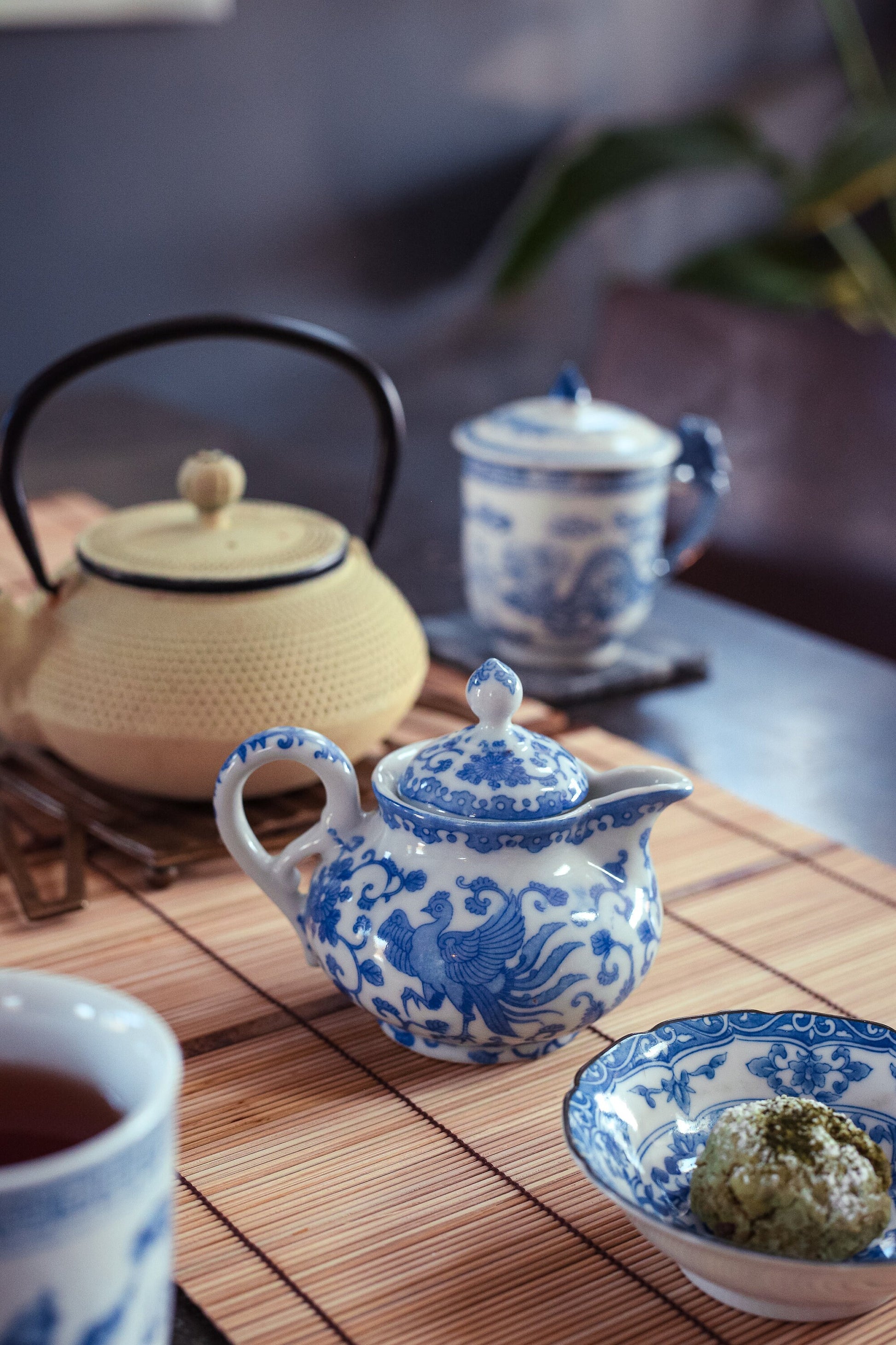 Blue White Phoenix Porcelain Tableware - Antique & Vintage Japanese Porcelain Tableware