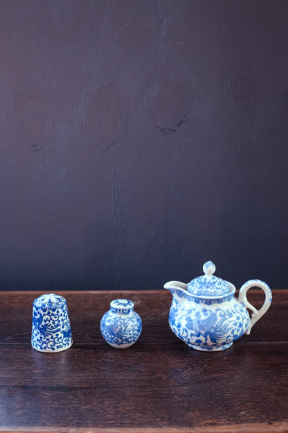 Blue White Phoenix Porcelain Tableware - Antique & Vintage Japanese Porcelain Tableware