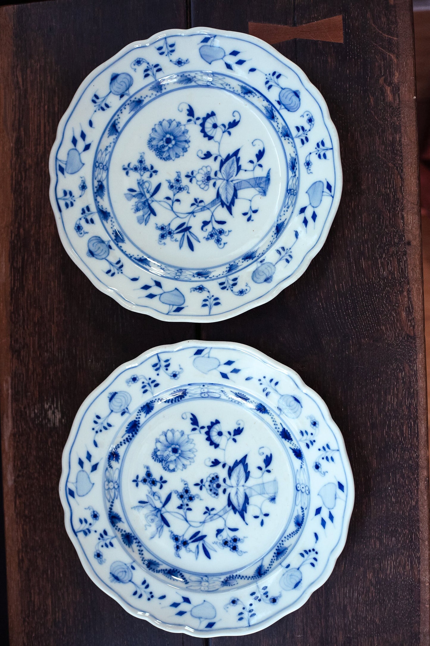 Blue Onion Meissen Plates - Antique Meissen Germany Select Style QTY from dropdown