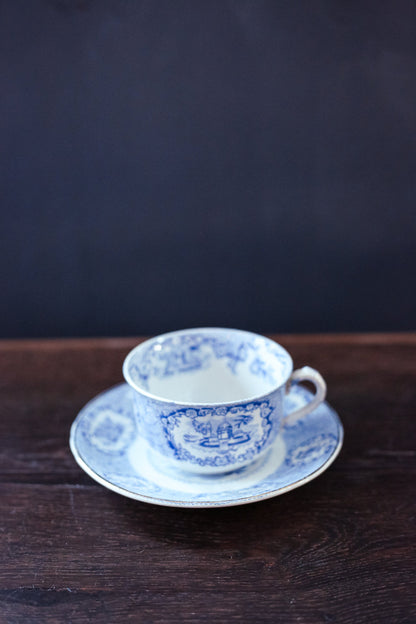 Antique Blue White Porcelain Cups & Saucers - Antique Ceramic Select Style From Dropdown