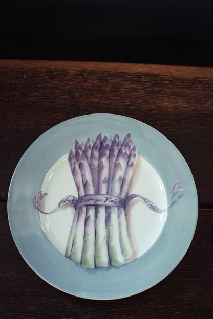Asparagus Salad Plates Made in Japan for Williams Sonoma - Vintage Collectible Plates