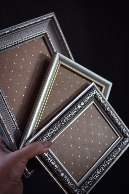 Trio of Silver Toned Photo Frames